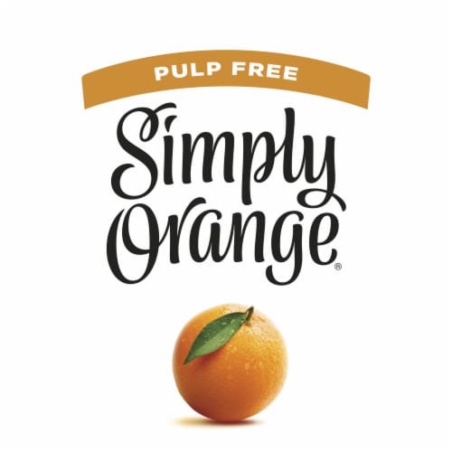 Simply Orange Pulp Free Orange All Natural Juice Perspective: right