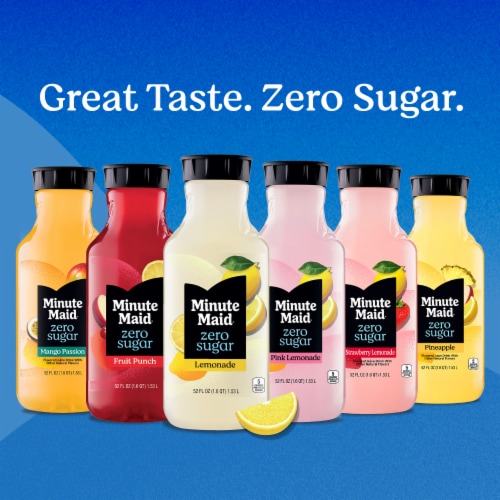 Minute Maid Zero Sugar Lemonade Fruit Juice Drink Perspective: right
