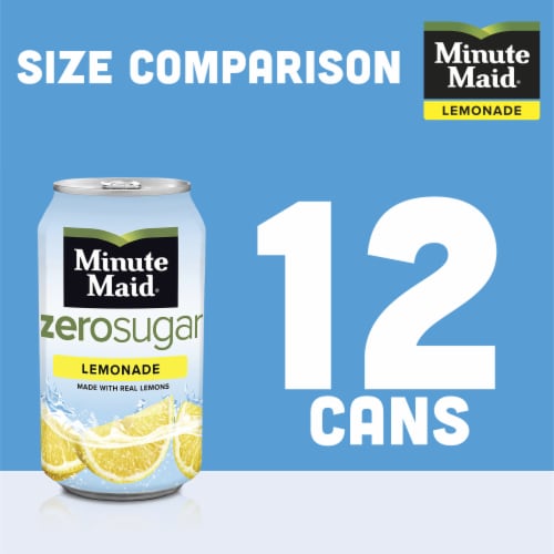 Minute Maid Zero Calorie Lemonade No Sugar Added Perspective: right