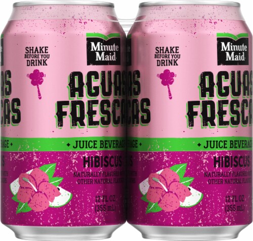 Minute Maid® Aguas Frescas Hibiscus Juice Cans Perspective: right