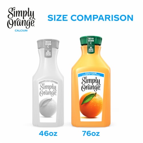 Simply® Orange Juice with Calcium Bottle Perspective: right