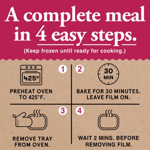 Home Bake 425°/:30 Garlic Butter Chicken Scampi Frozen Family Meal Main Dish Perspective: right
