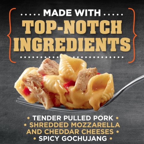 Devour Big Bowl Spicy Gochujang Pork Mac & Cheese, Box Perspective: right