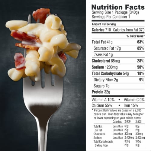 DEVOUR White Cheddar Mac & Cheese with Smoked Bacon Frozen Meal Perspective: right