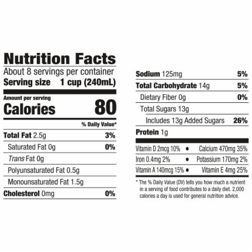 Silk® Vanilla Almond Milk Perspective: right