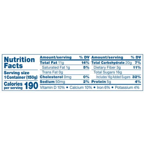 Silk Dark Chocolate Coconut Dairy Free Almond Milk Yogurt Cup Perspective: right