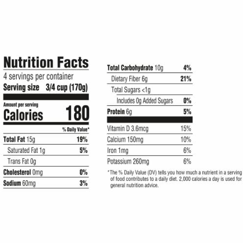 Silk Unsweetened Vanilla Almond Milk Yogurt Alternative Tub Perspective: right