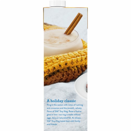 Silk Dairy Free Nog Soy Milk Quart Perspective: right