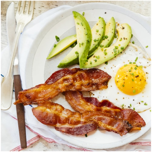 Applegate Natural Hickory Smoked Uncured Sunday Bacon Perspective: right