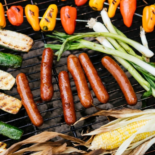 Applegate Natural Uncured Beef Hot Dog Perspective: right
