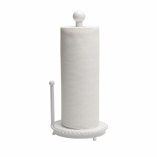 Mikasa® Gourmet Basics® Rope Paper Towel Holder - White Perspective: right