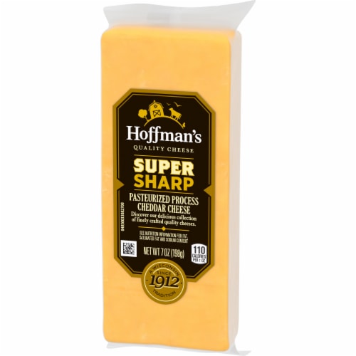 Hoffman's Super Sharp Cheddar Cheese Perspective: right