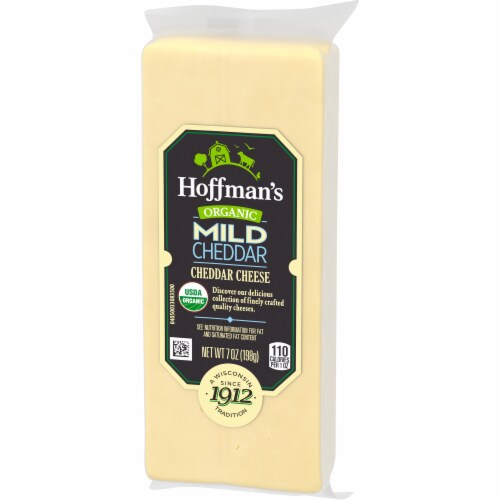 Hoffman's Organic Mild Cheddar Cheese Perspective: right