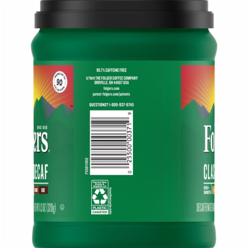 Folgers® Classic Decaf Medium Roast Ground Coffee Perspective: right