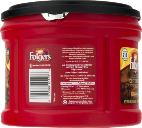 Folgers® Coffeehouse Blend Med-Dark Ground Coffee Perspective: right