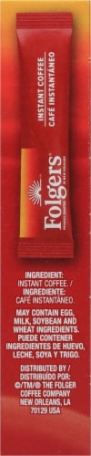 Folgers Classic Roast Instant Coffee, Single Serve Packets Perspective: right