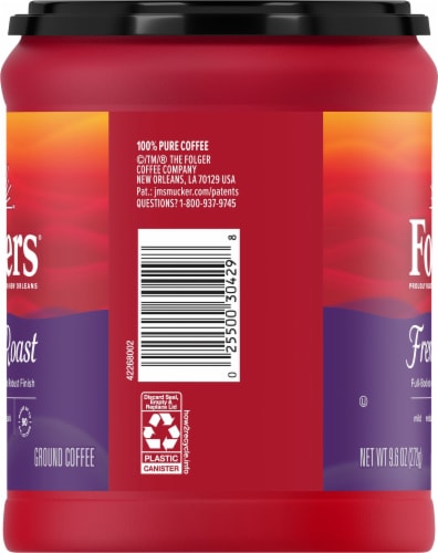 Folgers® Medium French Roast Ground Coffee Perspective: right
