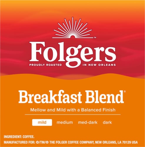 Folgers Breakfast Blend Coffee K-Cup Pods, ct Kroger