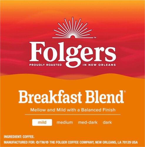 Folgers Breakfast Blend® Light Roast K-Cup® Coffee Pods Perspective: right