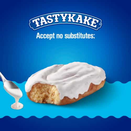 Tastykake Iced Honey Buns, Individually Wrapped Iced Pastry Snacks, 6 Count Perspective: right
