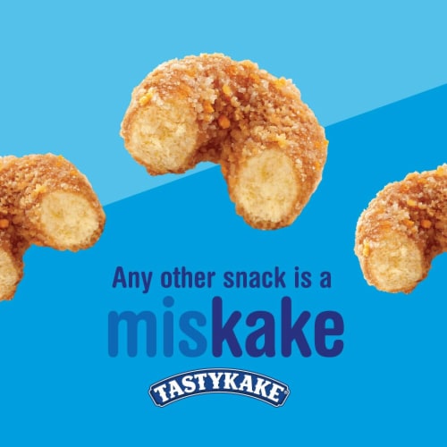 Tastykake Crunch Mini Donuts Portable Crunch Topped Donuts Perspective: right