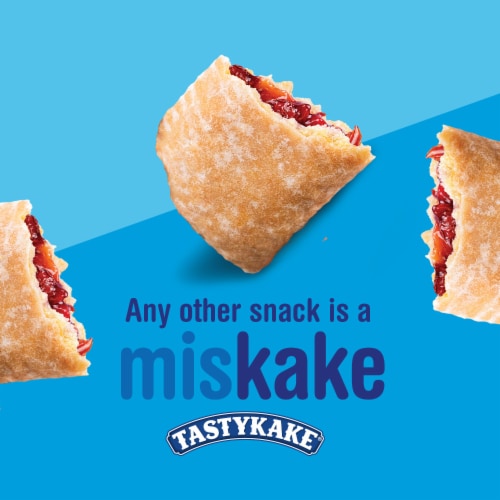 Tastykake Glazed Cherry Pie Individually Wrapped Snack Fruit Pie Perspective: right