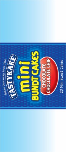 Tastykake Chocolate Chip Mini Bundt Cakes Perspective: right