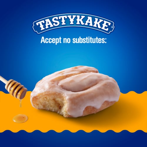 Tastykake Glazed Honey Buns Individually Wrapped Pastry Snacks Perspective: right
