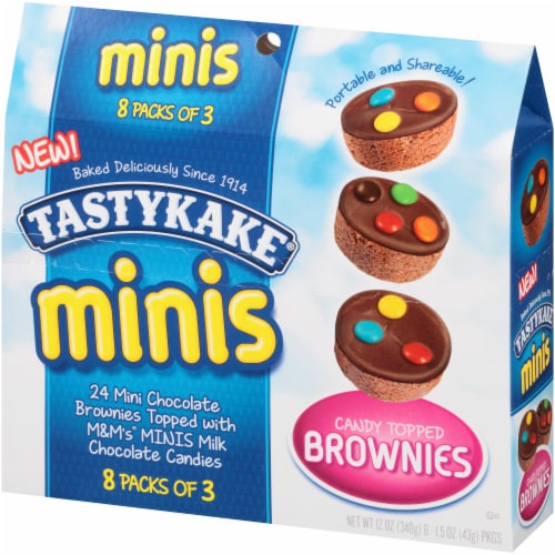 Tastykake Minis Candy Topped Brownies Perspective: right