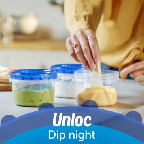 Ziploc® Twist 'n Loc Round BPA-Free Plastic Food Storage Container - 4 pack Perspective: right