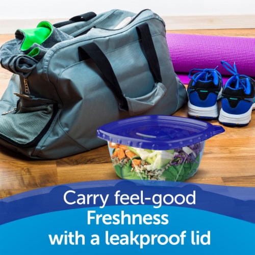 Ziploc® Rectangle BPA-Free Plastic Snap Seal Food Storage Container - 2 pack Perspective: right