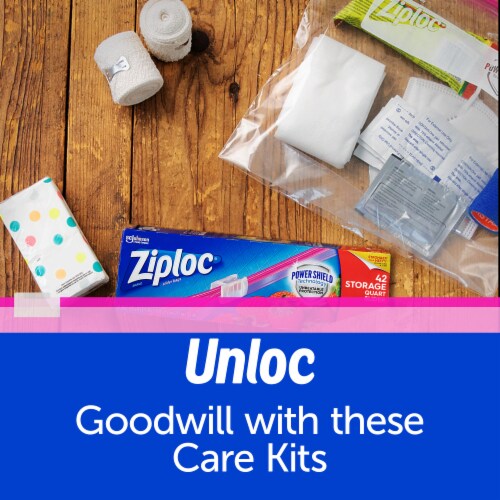 Ziploc Brand Gallon Slider Storage Bags with Power Shield Technology Perspective: right
