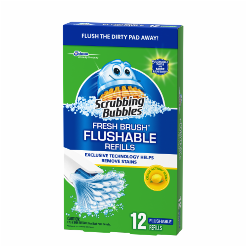 Scrubbing Bubbles Fresh Brush Flushables Citrus Action Scent Refills Perspective: right