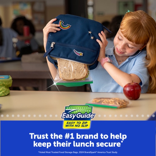Ziploc® Brand Sandwich Bags with Grip 'n Seal Technology Perspective: right