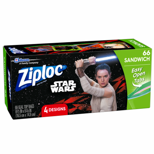 Ziploc Disney Print Seal Top Sandwich Bags Perspective: right