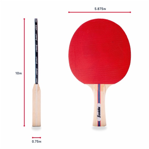Franklin Two Player Table Tennis Paddle Set - Blue/Red Perspective: right