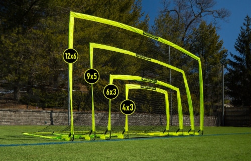 Franklin Blackhawk Portable Soccer Goal - Yellow Perspective: right
