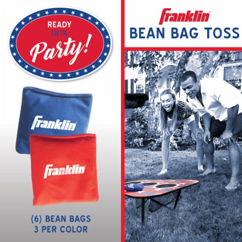 Franklin USA 3-Hole Bean Bag Toss Yard Game – Red/White/Blue Perspective: right