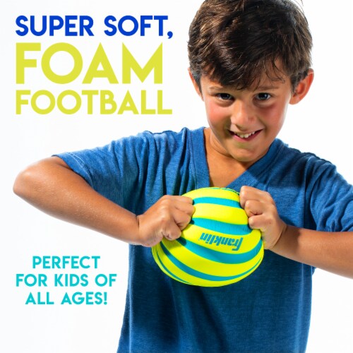 Franklin Sports 9 Inch Probrite Spiral Foam Football Perspective: right