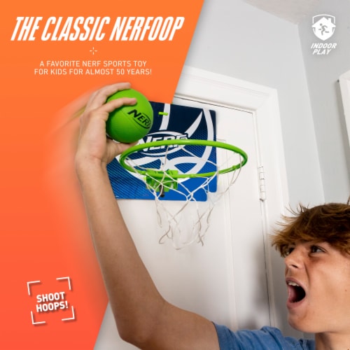 Nerf Nerfoop Mini Over the Door Basketball Hoop Set - Green Perspective: right