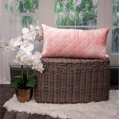 Parkland Collection Milo Transitional Pink Throw Pillow Perspective: right