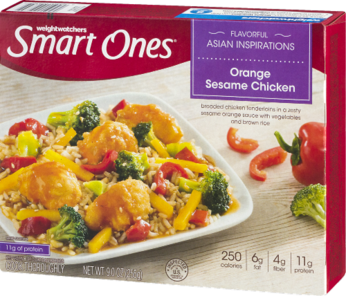 Smart Ones Orange Sesame Chicken Frozen Meal Perspective: right
