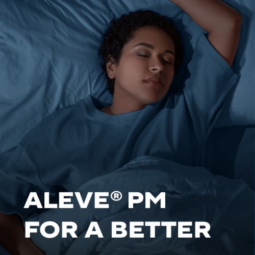 Aleve® PM Pain Reliever & Nighttime Sleep-Aid Caplets Perspective: right