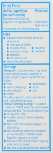 Aleve® All Day Strong® Naproxen Sodium Pain Reliever and Fever Reducer Tablets Perspective: right