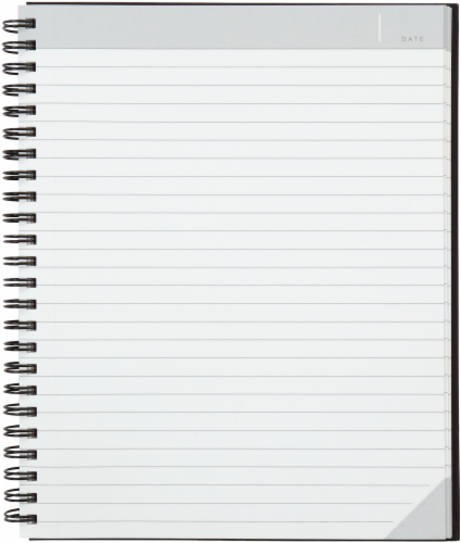 Oxford® The Idea Collective® Double Wire Business Notebook - 80 Sheets - Black Perspective: right