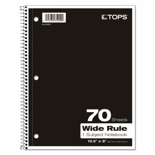 Oxford™ NOTEBOOK,1SUB,WIDE RL,WH 65000 Perspective: right