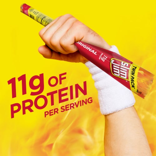 Slim Jim Smoked Meat Sticks Original Flavor Perspective: right