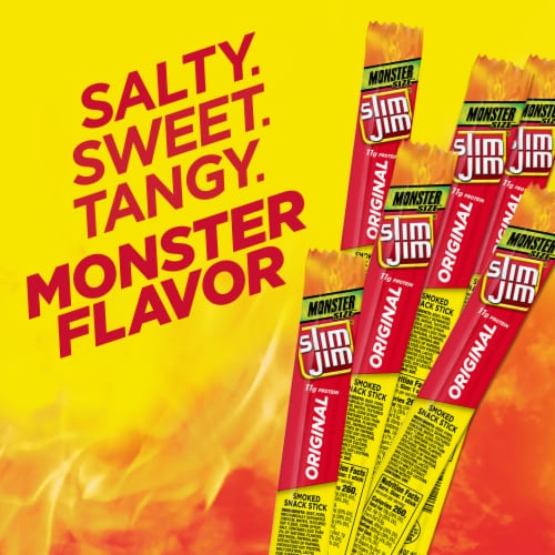 Slim Jim® Monster Size™ Original Smoked Snack Stick Perspective: right