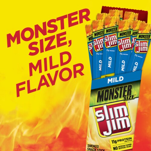 Slim Jim® Monster Size™ Mild Meat Stick Perspective: right