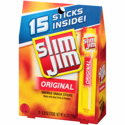 Slim Jim Original Smoked Snack Sticks Perspective: right